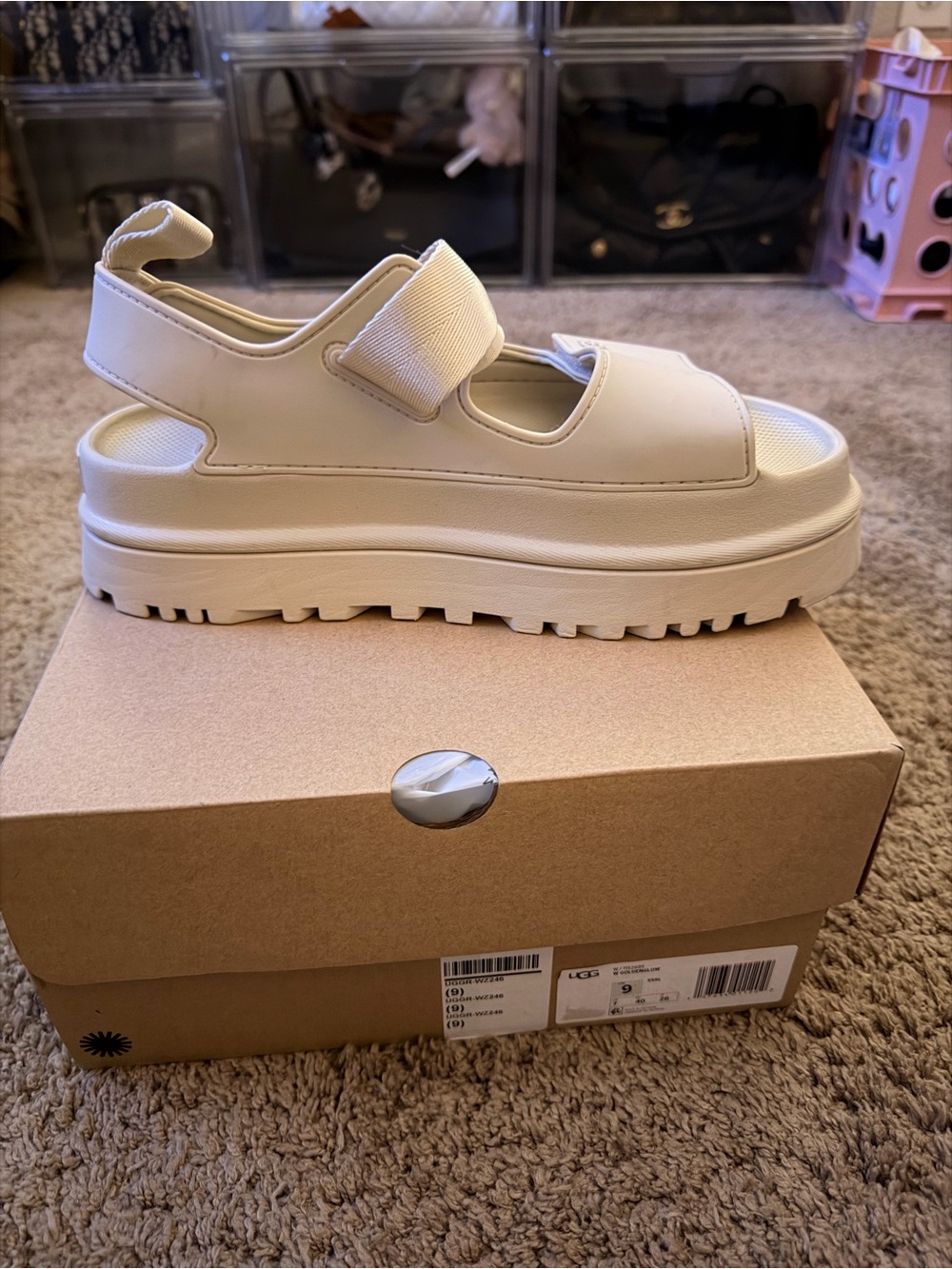 UGG Cream Platform Sport Sandal - Women's Chunky Lug Sole